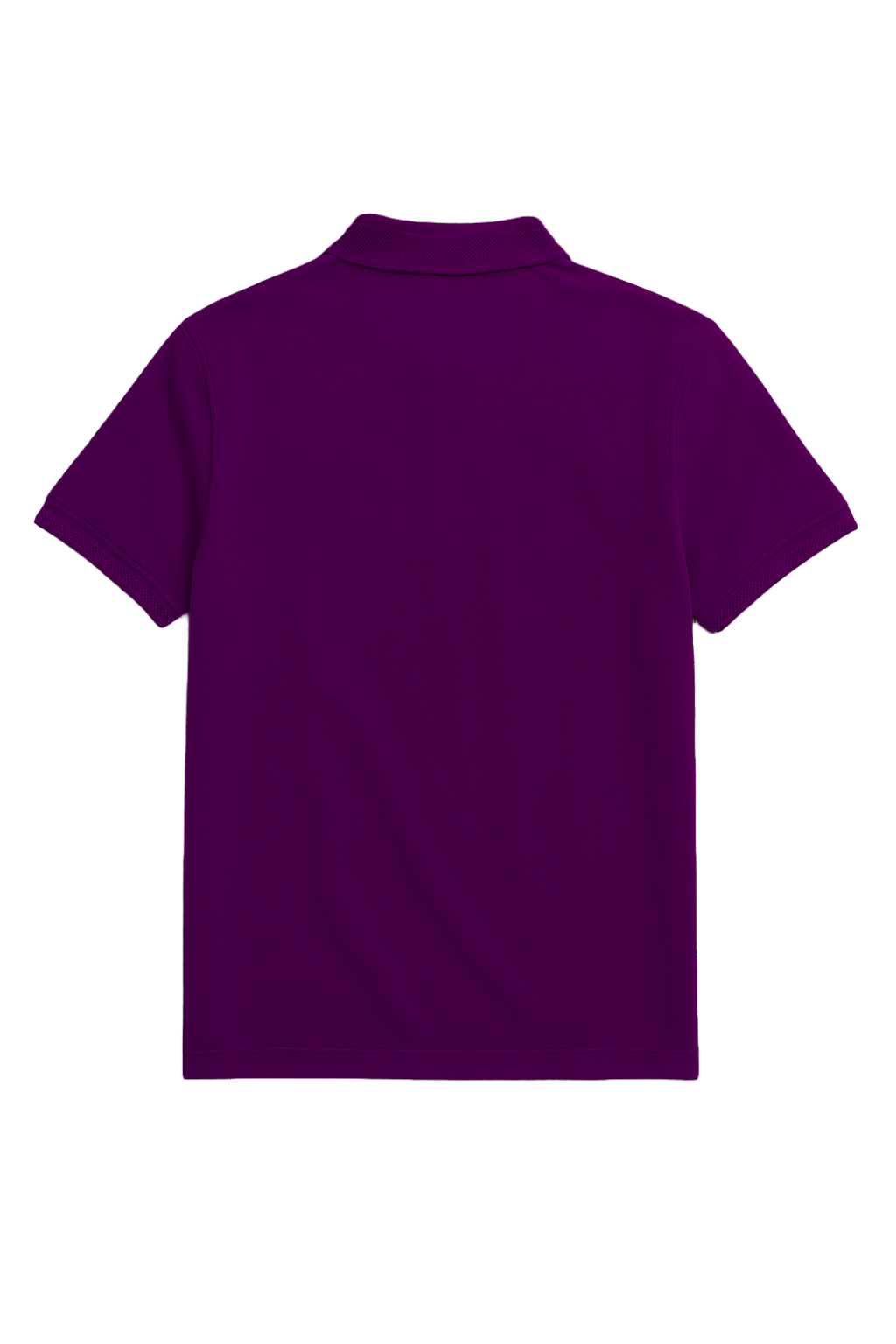 AMETHYST PURPLE SOLID TEXTURED KNIT POLO SHIRT