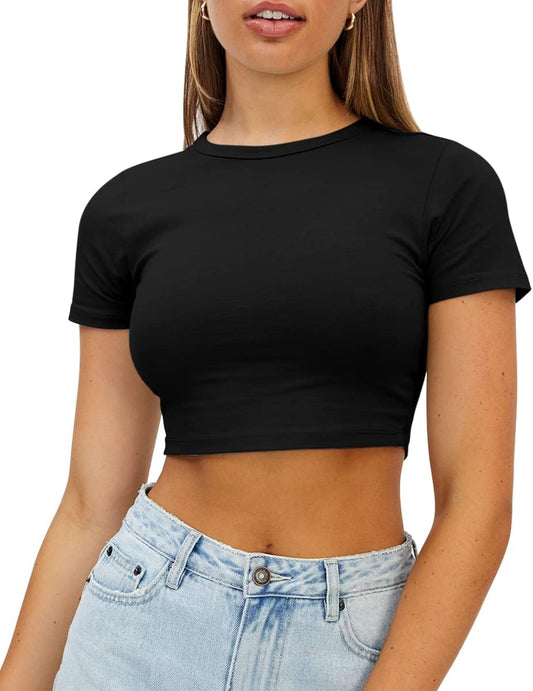 Crop Tops: Black