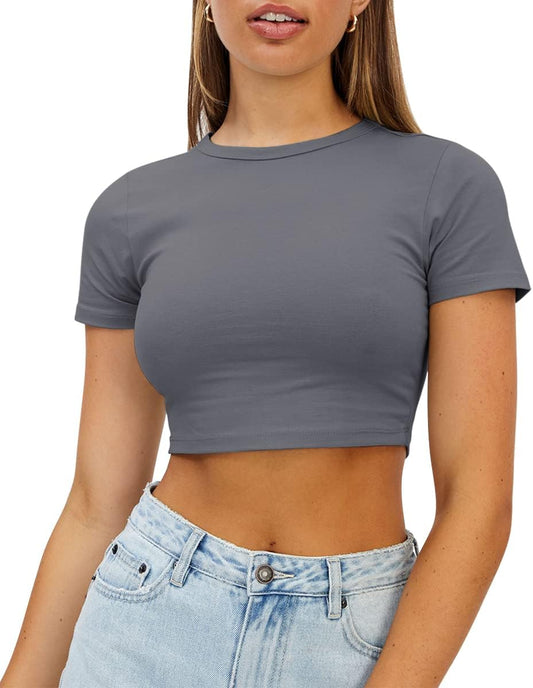 Crop Tops: Gray