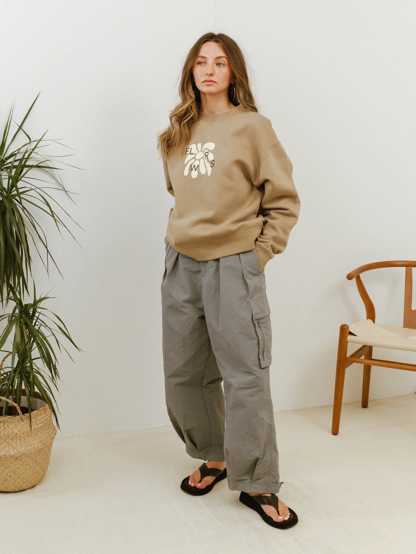 FLWRS Relaxed Crew Neck Sweatshirt